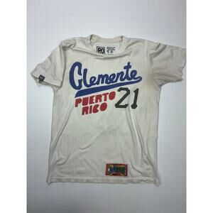 Roots Of Fight Roberto Clemente Puerto Rico 21 Vintage Sports Tee Small